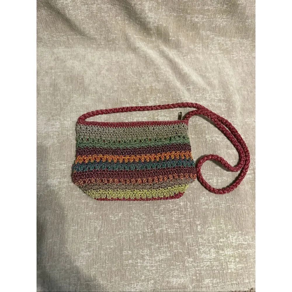Lina Women's BraidedโStrap Crochet Crossbody Shoulder Bag Multicolor OS